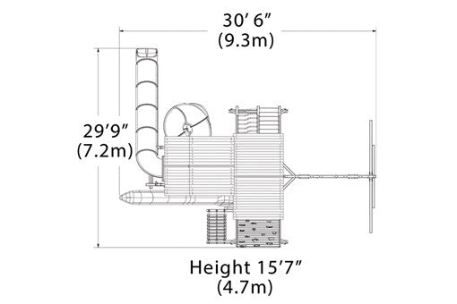 Titan Peak Jumbo 4 Swing Set