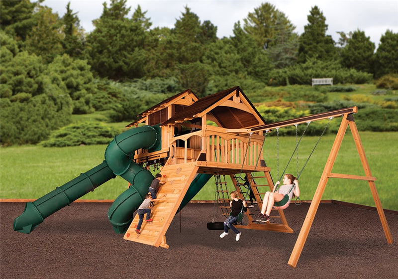 Load image into Gallery viewer, Titan Peak Jumbo 4 Swing Set
