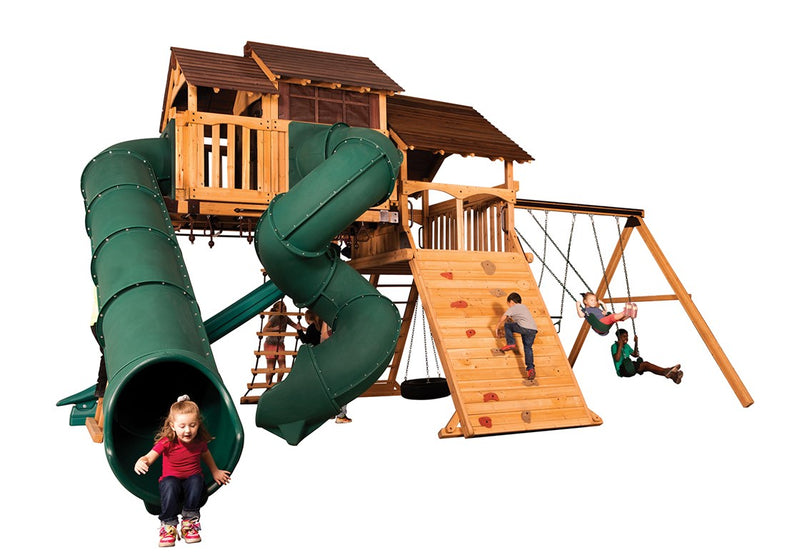 Load image into Gallery viewer, Titan Peak Jumbo 4 Swing Set
