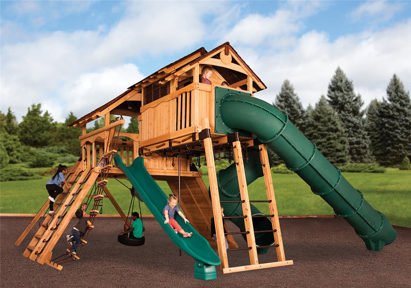 Load image into Gallery viewer, Titan Peak Jumbo 4 Swing Set
