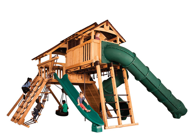 Load image into Gallery viewer, Titan Peak Jumbo 4 Swing Set
