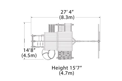 Titan Peak XL 5 Swing Set