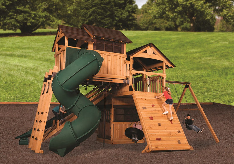 Load image into Gallery viewer, Titan Treehouse XL 10 Swing Set
