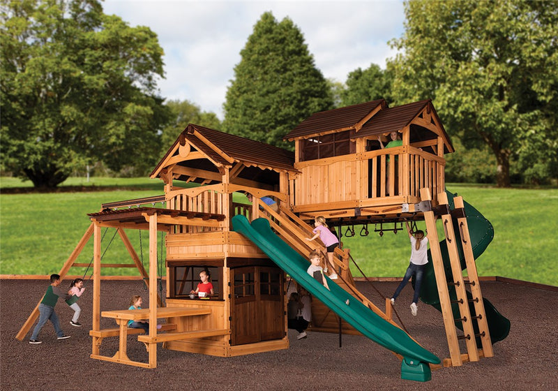 Load image into Gallery viewer, Titan Treehouse XL 10 Swing Set
