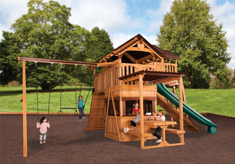 Load image into Gallery viewer, Titan Treehouse XL 10 Swing Set
