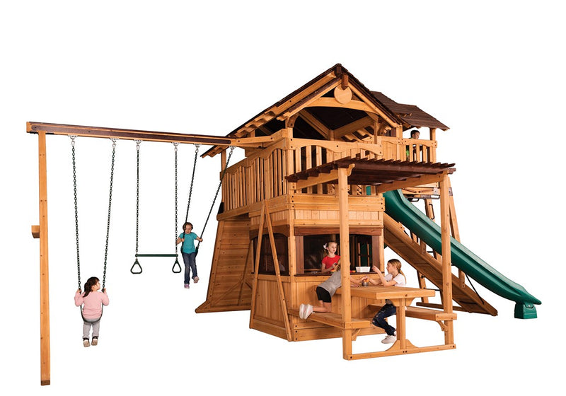 Load image into Gallery viewer, Titan Treehouse XL 10 Swing Set
