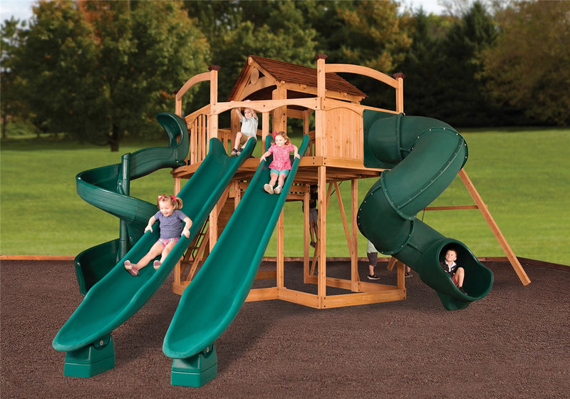 Load image into Gallery viewer, Titan Treehouse XL 11 Swing Set
