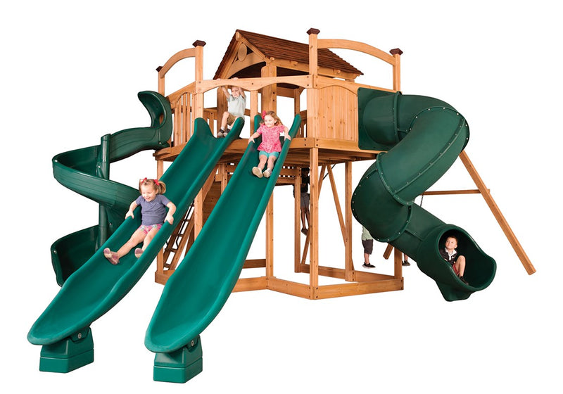 Load image into Gallery viewer, Titan Treehouse XL 11 Swing Set
