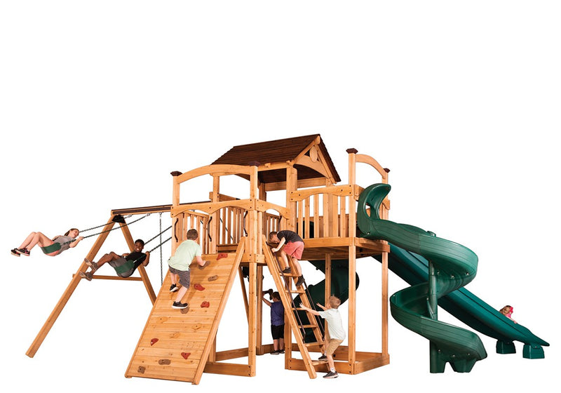 Load image into Gallery viewer, Titan Treehouse XL 11 Swing Set
