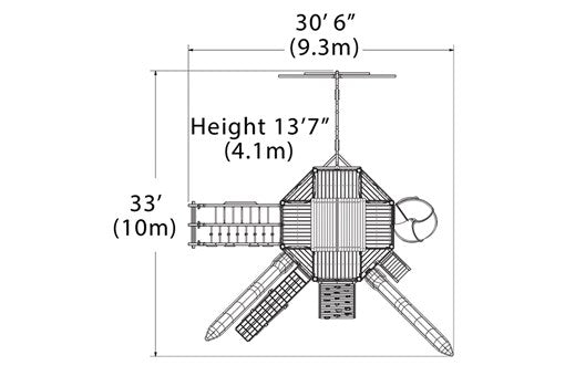 Titan Treehouse XL 12 Swing Set