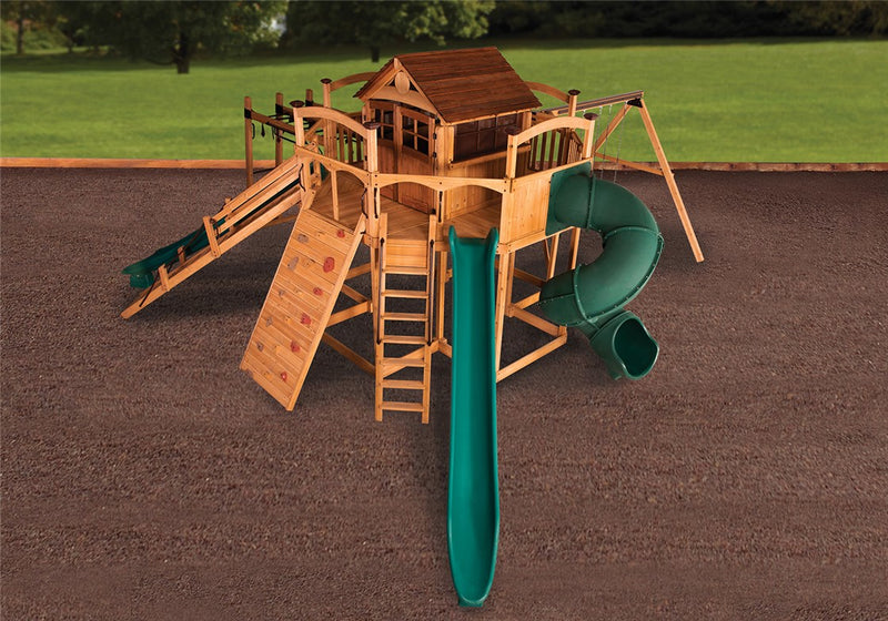 Load image into Gallery viewer, Titan Treehouse XL 12 Swing Set
