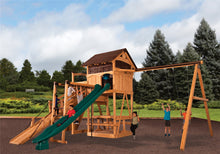 Load image into Gallery viewer, Titan Treehouse XL 3 Swing Set
