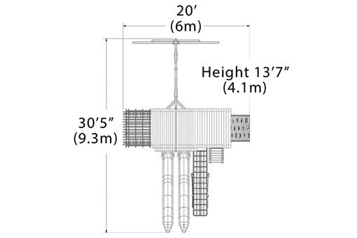 Titan Treehouse XL 4 Swing Set