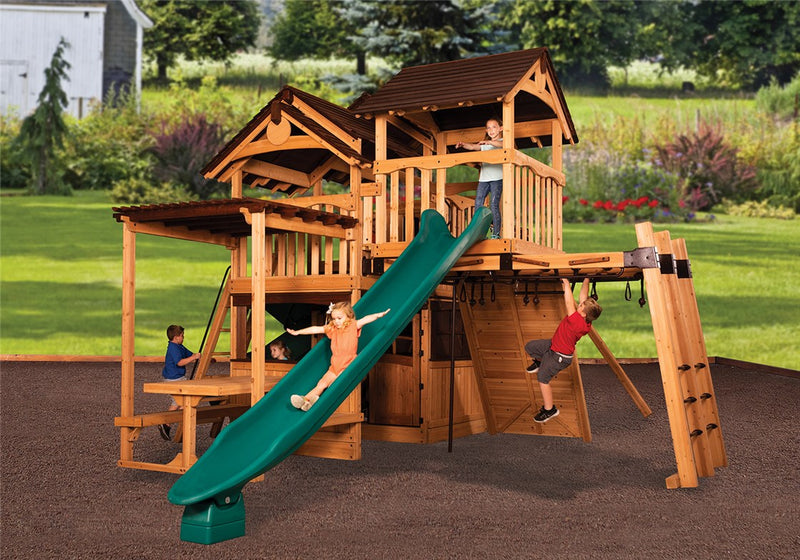 Load image into Gallery viewer, Titan Treehouse XL 6 Swing Set
