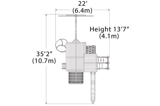 Load image into Gallery viewer, Titan Treehouse XL 7 Swing Set
