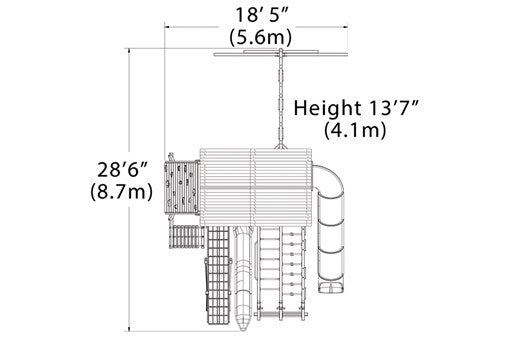 Titan Treehouse XL 8 Swing Set