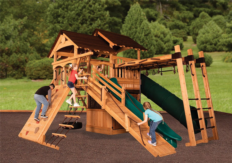 Load image into Gallery viewer, Titan Treehouse XL 8 Swing Set
