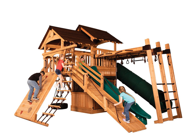 Load image into Gallery viewer, Titan Treehouse XL 8 Swing Set
