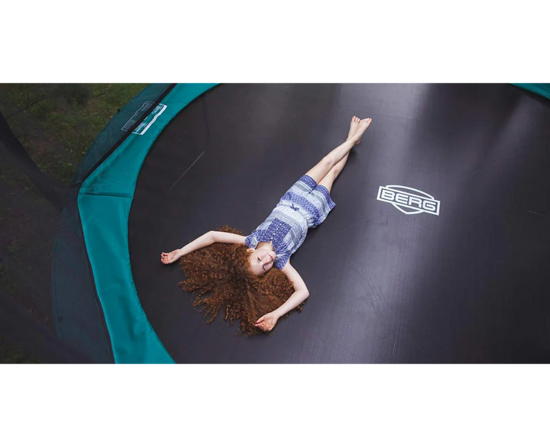 Load image into Gallery viewer, BERG Champion 11' Round Above Ground Trampoline + Safety Net Deluxe
