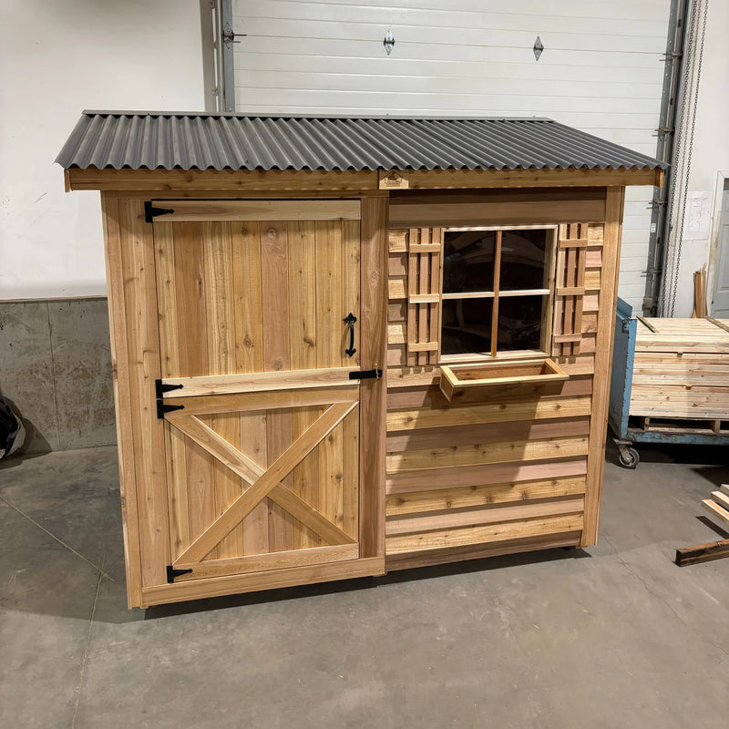 Load image into Gallery viewer, Cedar Shed Bayside Lean-To Dutch Door
