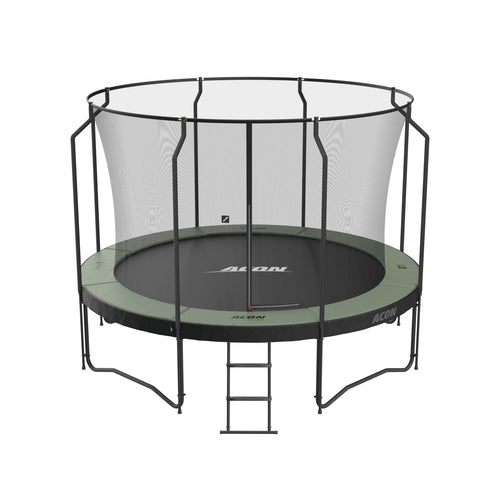 ACON Air 12ft Premium Trampoline  with Net and Ladder Model 1 Marin Backyards