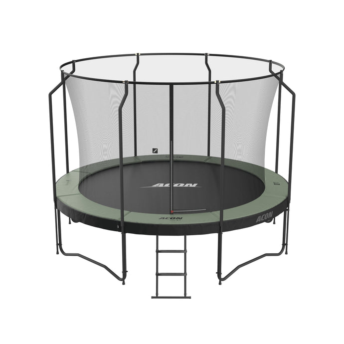 ACON Air 12ft Premium Trampoline  with Net and Ladder Model 1 Marin Backyards