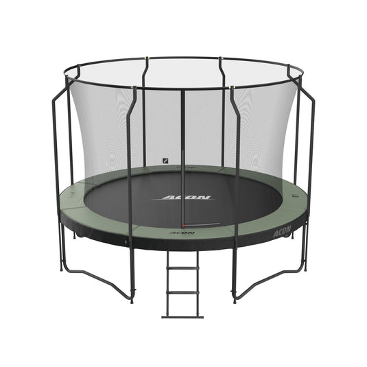 ACON Air 12ft Premium Trampoline  with Net and Ladder Model 1 Marin Backyards