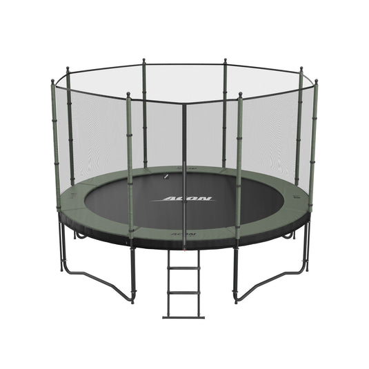 ACON Air 12ft Standard Trampoline with Net and Ladder Model 1 Marin Backyards
