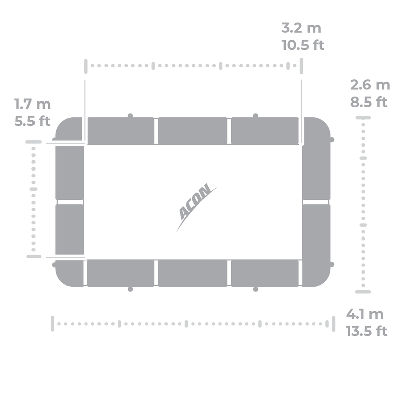 Load image into Gallery viewer, ACON Air 13 Sport HD Trampoline with Net and Ladder
