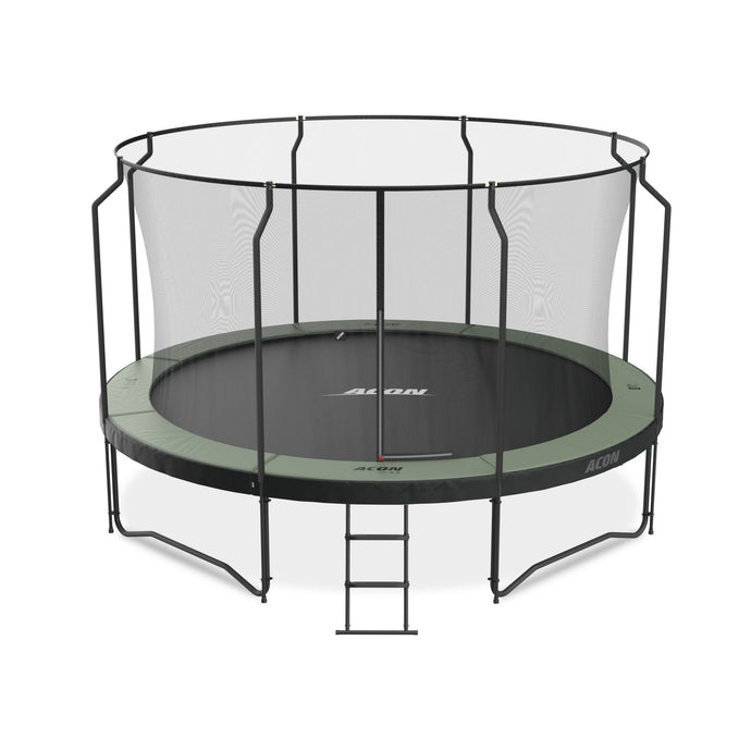 ACON Air 14ft Premium Trampoline with Net and Ladder Model 1 Marin Backyards