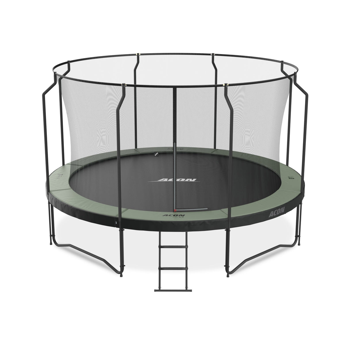 ACON Air 14ft Premium Trampoline with Net and Ladder Model 1 Marin Backyards