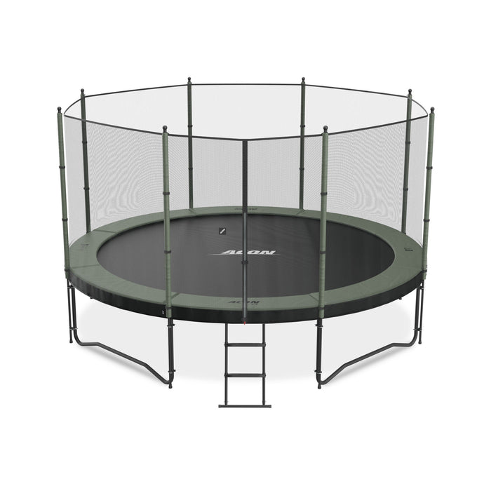 ACON Air 14ft Standard Trampoline with Net and Ladder Model 1 Marin Backyards