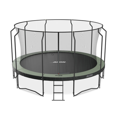 ACON Air 15ft Premium Trampoline with Net and Ladder Model 1 Marin Backyards