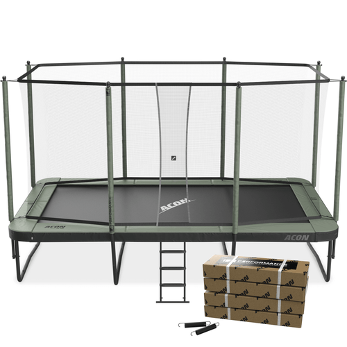 ACON Air 16 Sport HD Performance Trampoline with Net and Ladder Model 1 Marin Backyards