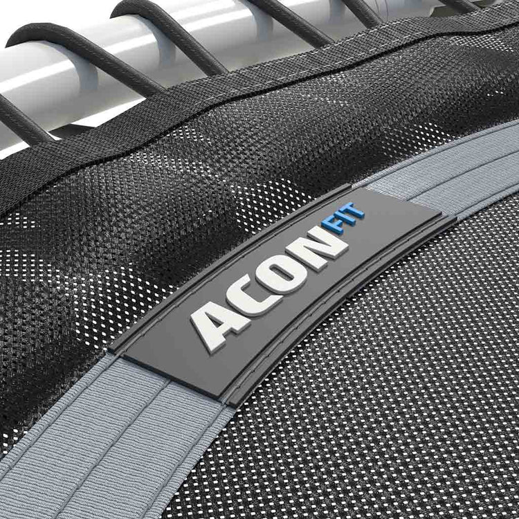 ACON Fit 44in Round Rebounder with Handlebar White Logo Marin Backyards