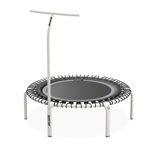 ACON Fit 44in Round Rebounder with Handlebar White Model Marin Backyards