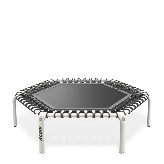 ACON Fit 55in Hexagon Rebounder White Model Marin Backyards