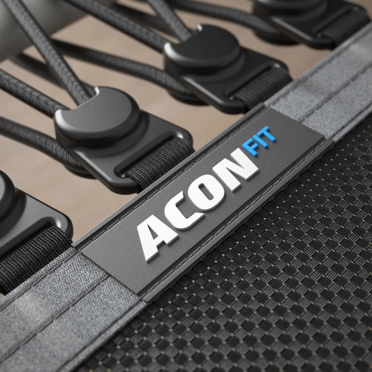 ACON Fit 55in Hexagon Rebounder with Handlebar White Logo Marin Backyards