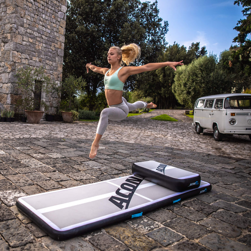 Load image into Gallery viewer, ACON airtrack 10ft and ACON airblock Lifestyle 2 Marin Backyards
