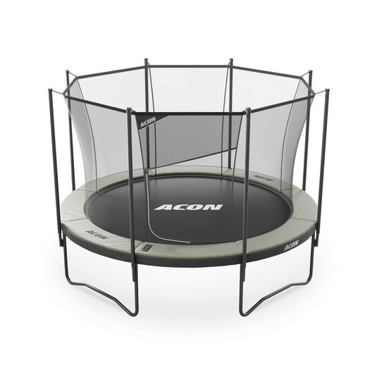 ACON Air 12ft Round Trampoline with Safety Net and Ladder, GEN 2.0