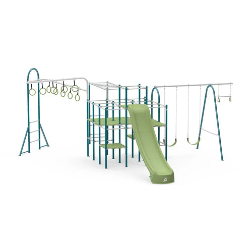 ActivPlay Base Camp Playground + Monkey Bars, Jungle Line Modules