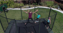Load image into Gallery viewer, AlleyOOP Rectangular Trampoline 10 Ft x 17 Ft PowerBounce w/ Safety Enclosure
