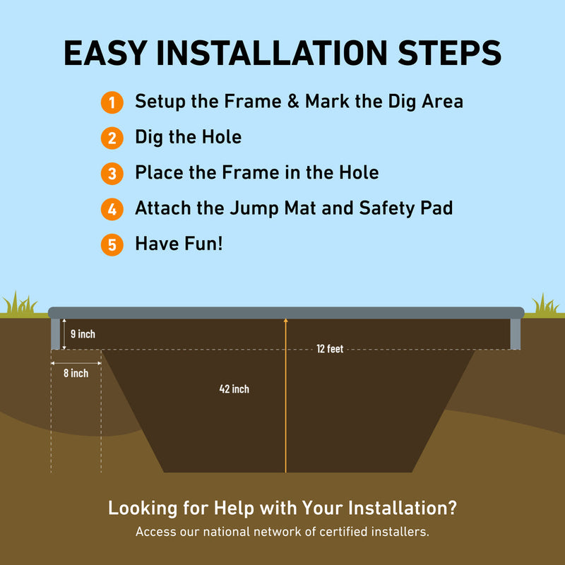 Load image into Gallery viewer, 12x18&#39; Rectangle Pro-Line MAX Avyna In-Ground Trampoline
