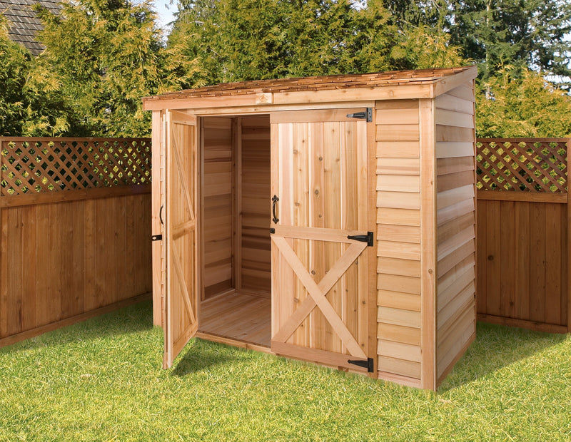 Load image into Gallery viewer, CedarShed 8&#39;x 3&#39; Bayside Double Door
