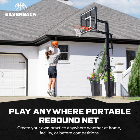 SILVERBACK Pass-Back Basketball Rebounding Net