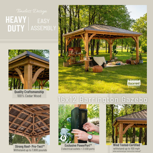 16X12 BARRINGTON GAZEBO