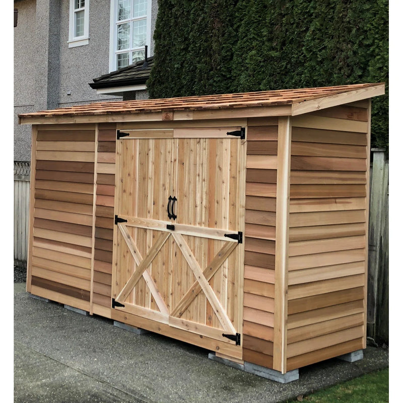 Load image into Gallery viewer, Cedar Shed Bayside Lean-To Double Door
