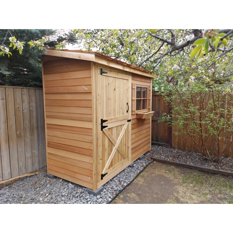 Load image into Gallery viewer, Cedar Shed Bayside Lean-To Dutch Door
