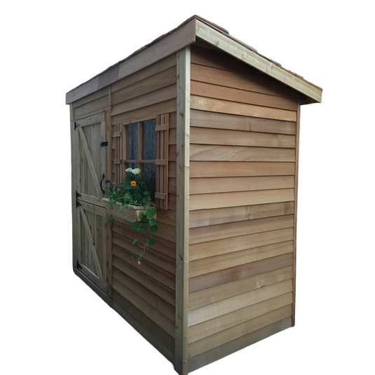 Cedar Shed Bayside Lean-To Double Door