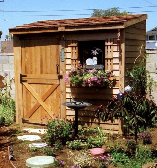 Cedar Shed Bayside Lean-To Dutch Door